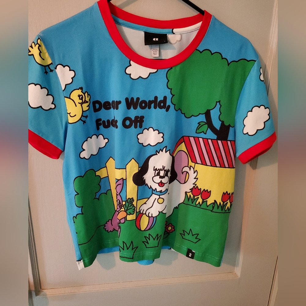 Lazy Oaf Fitted T Shirt L - Picture 4 of 5